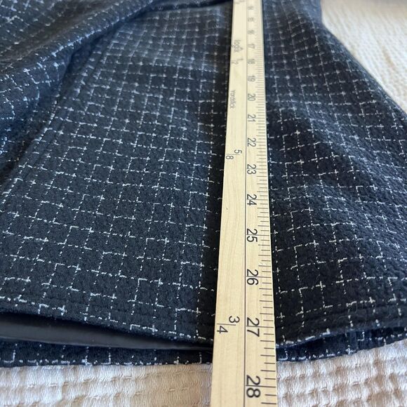 Calvin Klein Sweater Womens 4 Black White Open Front Ruffle Collar Tweed Jacket - Picture 12 of 13